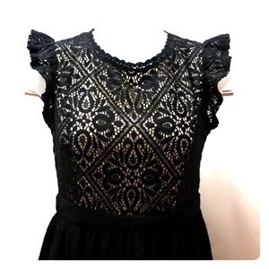 Black lace dress